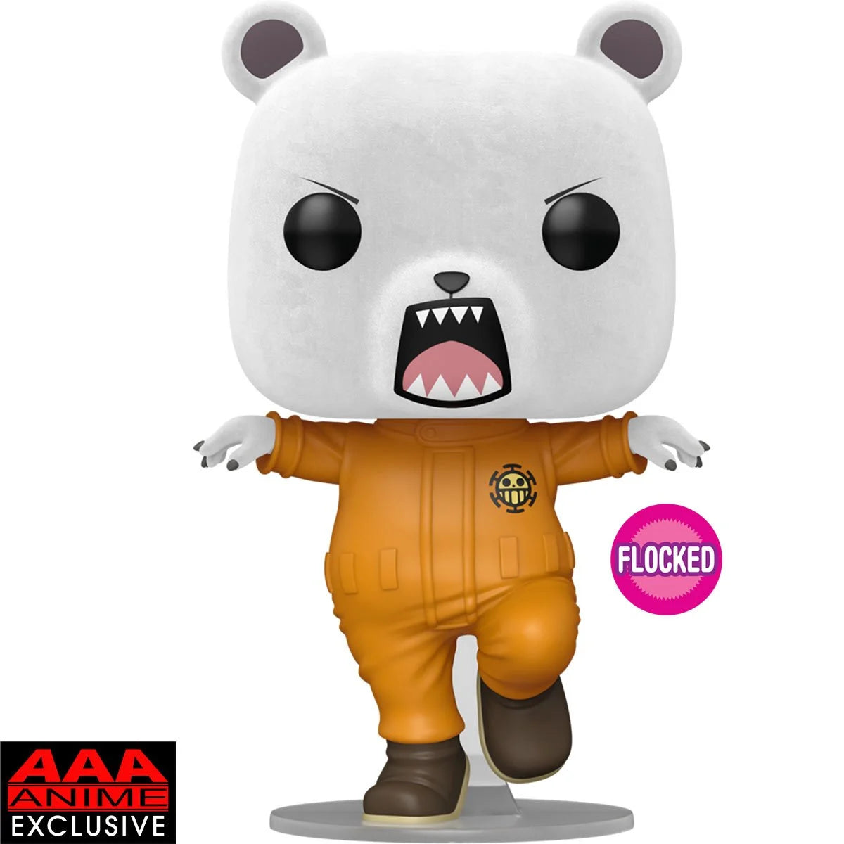 Funko Pop One Piece: Bepo (Flocked) Figure (AAA Anime Exclusive)