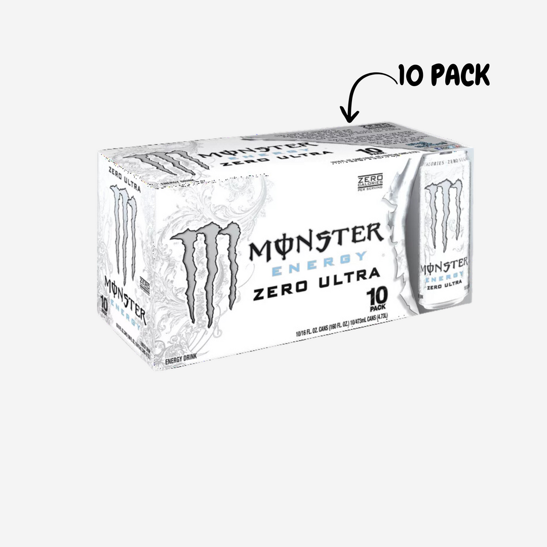 Monster Energy Zero Ultra, Sugar Free Energy Drink, 16 Ounce (Pack of 15)