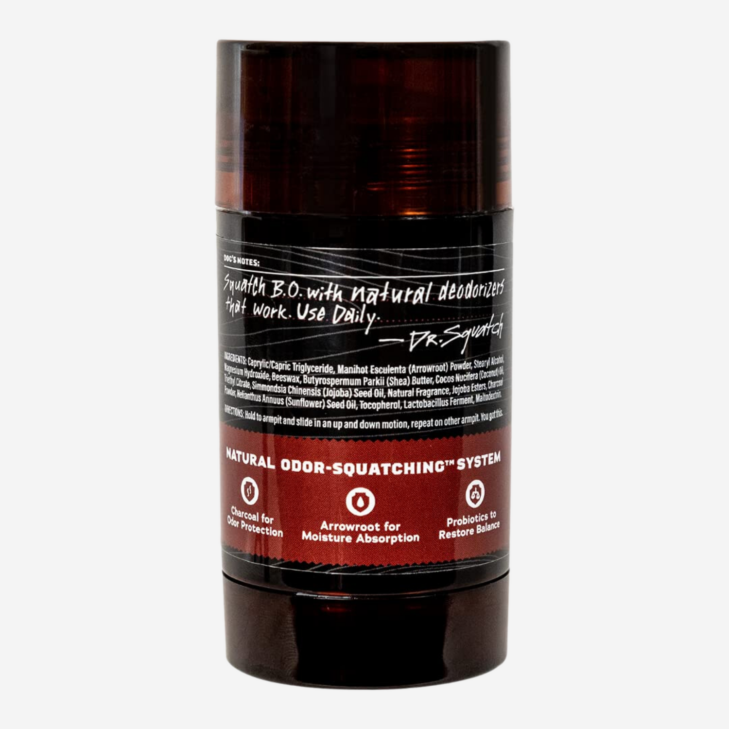 Dr. Squatch Natural Deodorant for Men Bay Rum 2.65 oz (1 Pack)