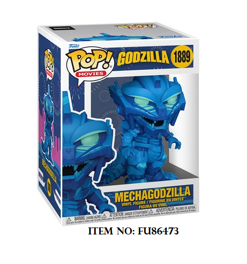 Godzilla Retro Futurism Art Mechagodzilla Premium Funko Pop! Vinyl Figure 
