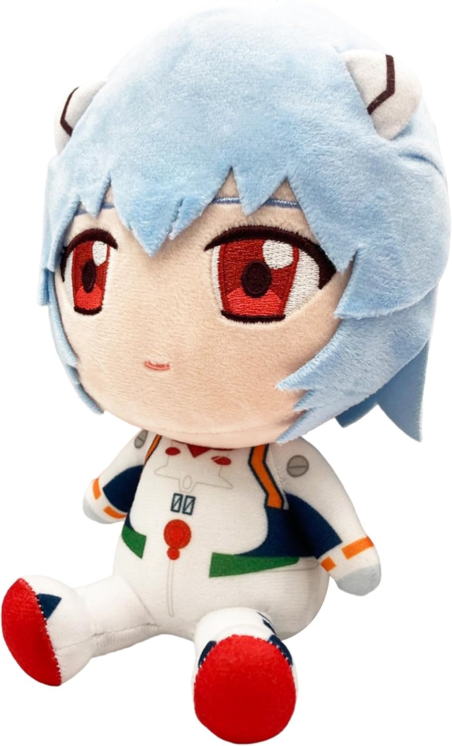 Great Eastern Entertainment Evangelion New Movie – Rei Ayanami Sitting Plush 7" H