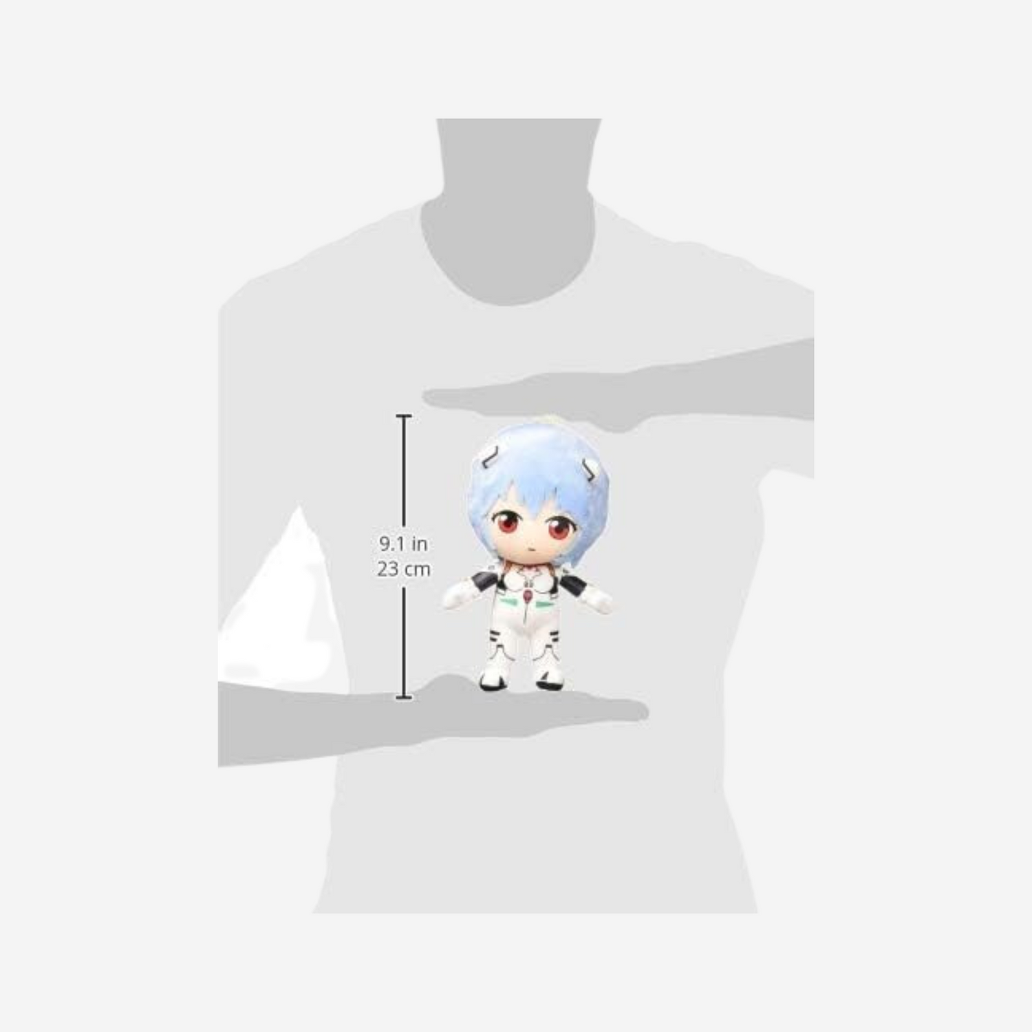 Great Eastern Evangelion GE-52302 Rei Plugsuit Stuffed Plush 8 inch, Multi-Colored