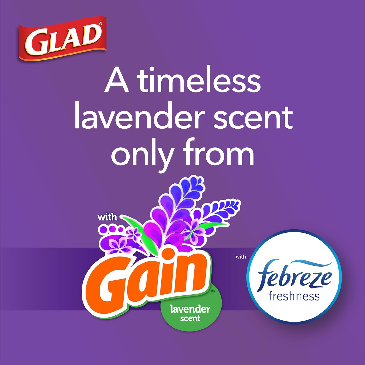 Glad Trash Bags, ForceFlex Tall Kitchen Drawstring Garbage Bags 13 Gallon White Trash Bag