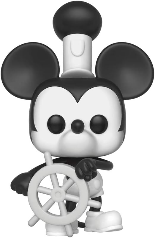 Funko Pop Disney: Mickey's 90Th - Steamboat Willie Collectible Figure, Multicolor