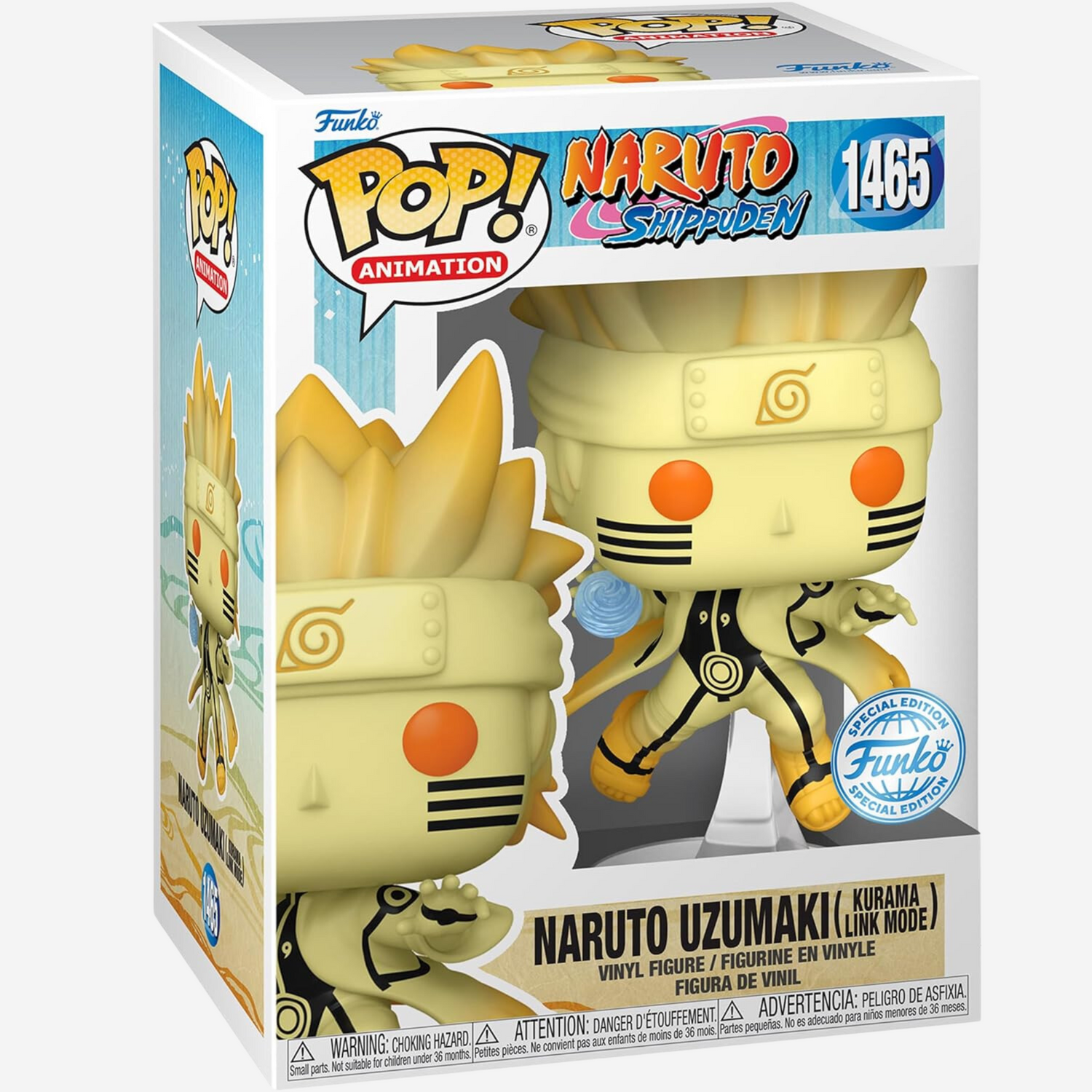Funko Pop Naruto Shippuden: Naruto Uzumaki Kurama Link Mode Figure 1465