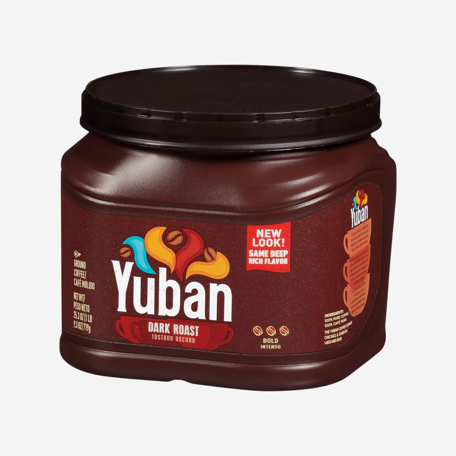 Yuban Bold Dark Roast Ground Coffee (25.3 oz Canisters, Pack of 2)