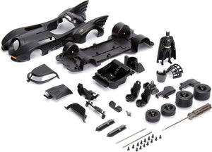 Jada Toys Build N'collect 1989 Batmobile & Batman Figure 1/24 Diecast Model Kit, Black