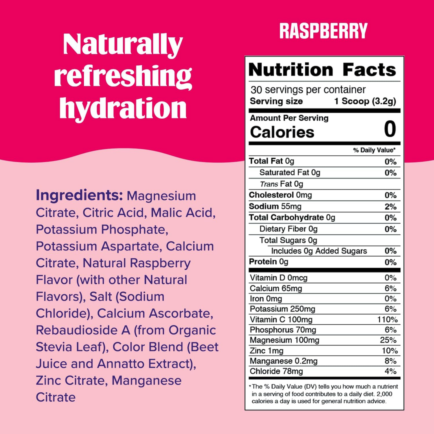 Ultima Electrolyte Powder Replenisher Raspberry, New Formula, 30 Serving Canister 3.4 OZ
