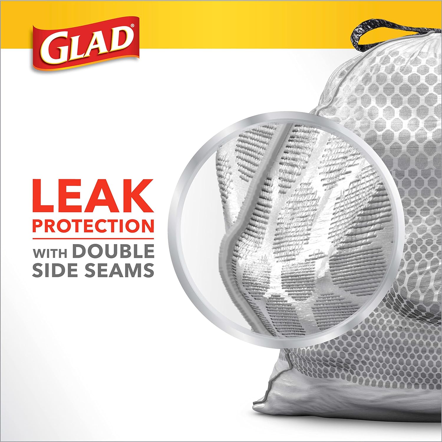 Glad ForceFlex Tall Kitchen Trash Bags, 13 Gallon 80 Count Pack
