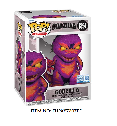 Godzilla Retro Futurism Art Godzilla Premium Funko Pop! Vinyl Figure 