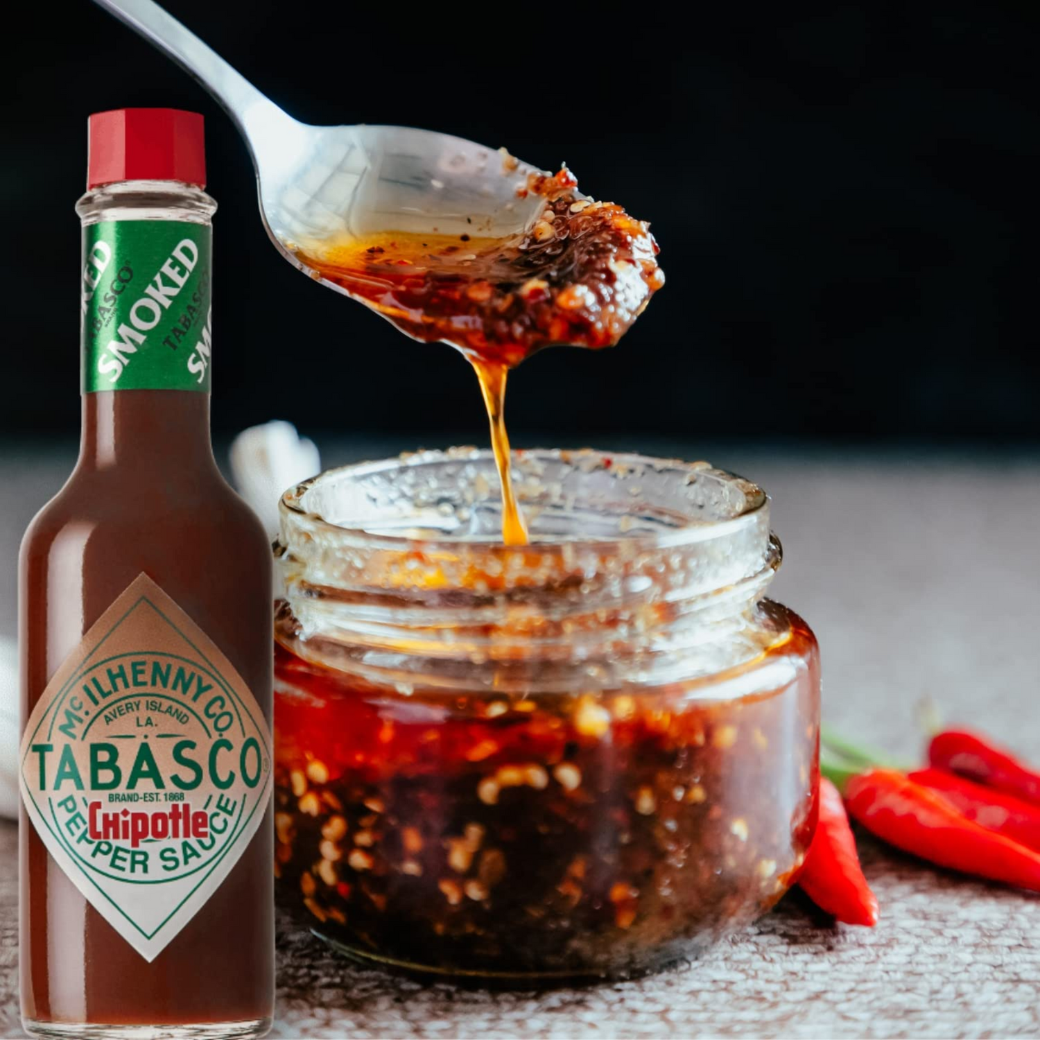 Tabasco 2 Pack Hot Sauce 5 oz Bottle Bundled by Louisiana Pantry (Chipotle Pepper)