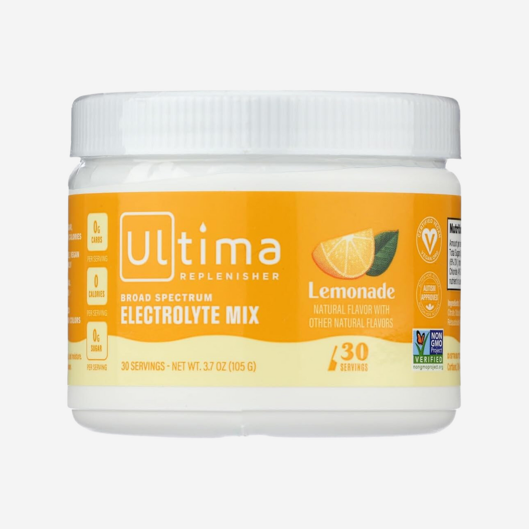 Ultima Electrolyte Powder Replenisher Raspberry, New Formula, 30 Serving Canister 3.4 OZ