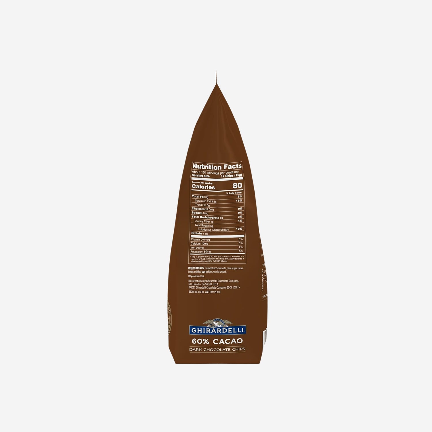 Ghirardelli Chocolate Company 60% Cacao Dark Chocolate Chips  - 5LB