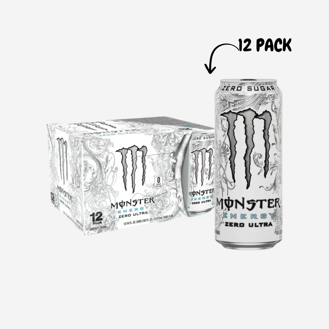 Monster Energy Zero Ultra, Sugar Free Energy Drink, 16 Ounce (Pack of 15)