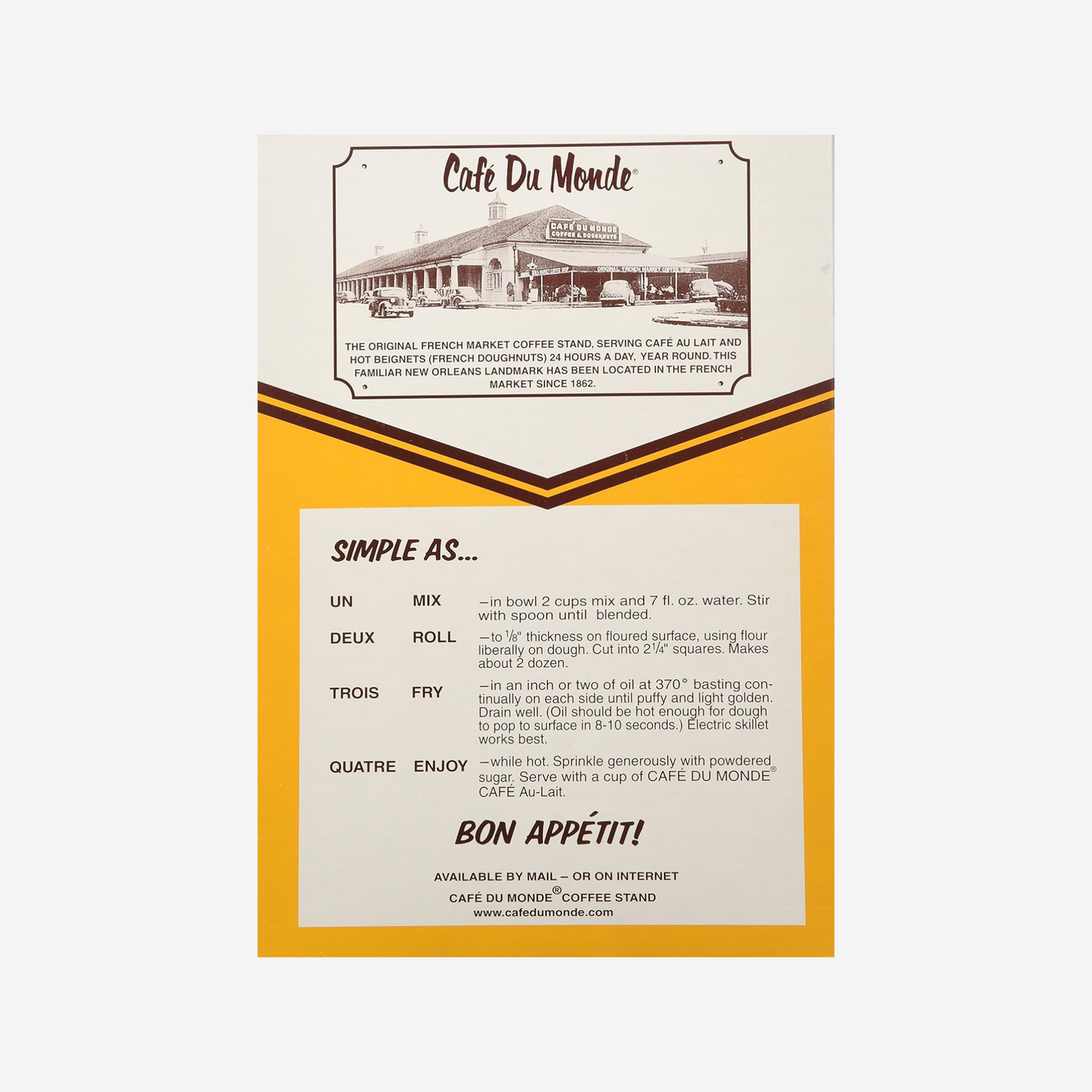 Cafe du Monde Mix Beignet Mix, 28 oz, Pack of 2
