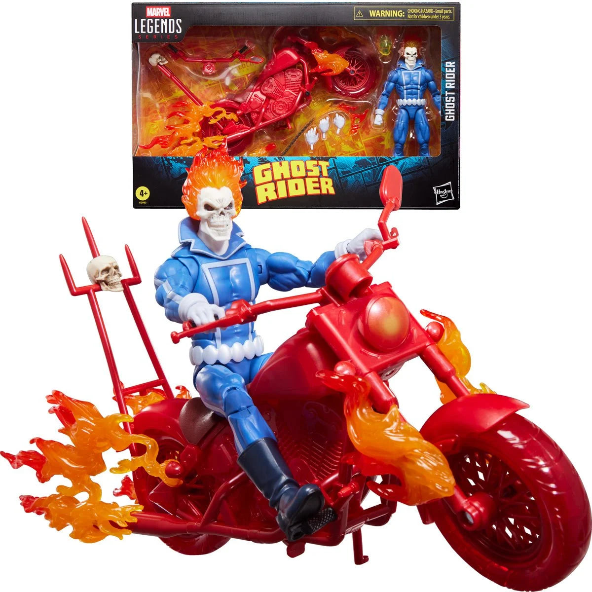 Marvel  Ghost Rider Legends Series Johnny Blaze 6-Inch Action Figure with Motorcycle
