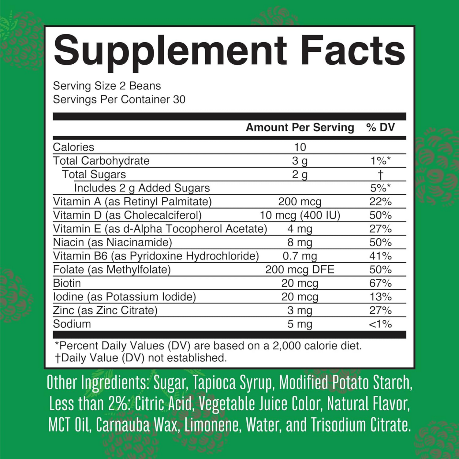 MaryRuth's Multivitamin Multimineral Vita-Beans for Kids Vegan Chewable Vitamins for Ages 4+ 60 Count