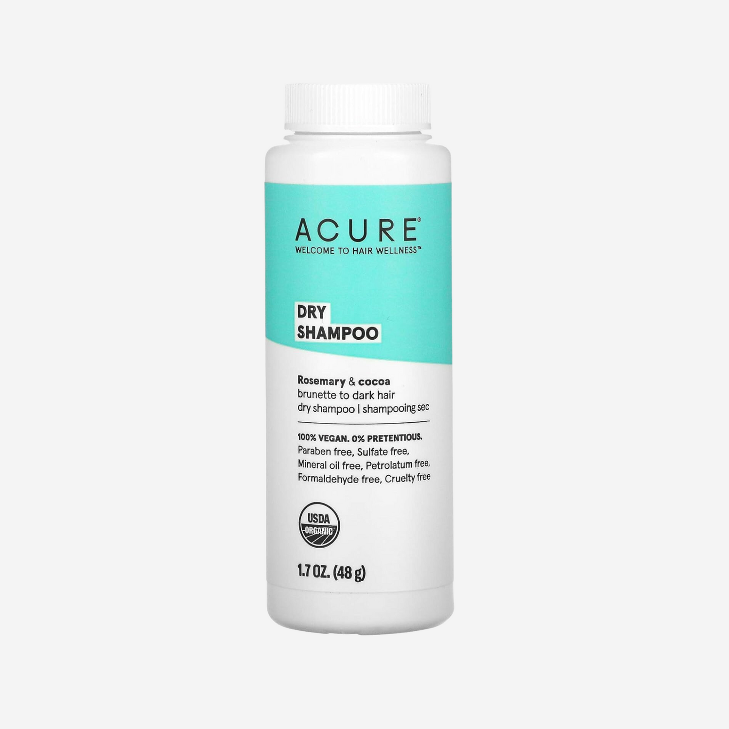 ACURE Dry Shampoo, Brunette to Dark Hair, Rosemary & Cocoa, 1.7 oz (58 g) (Pack of 2)