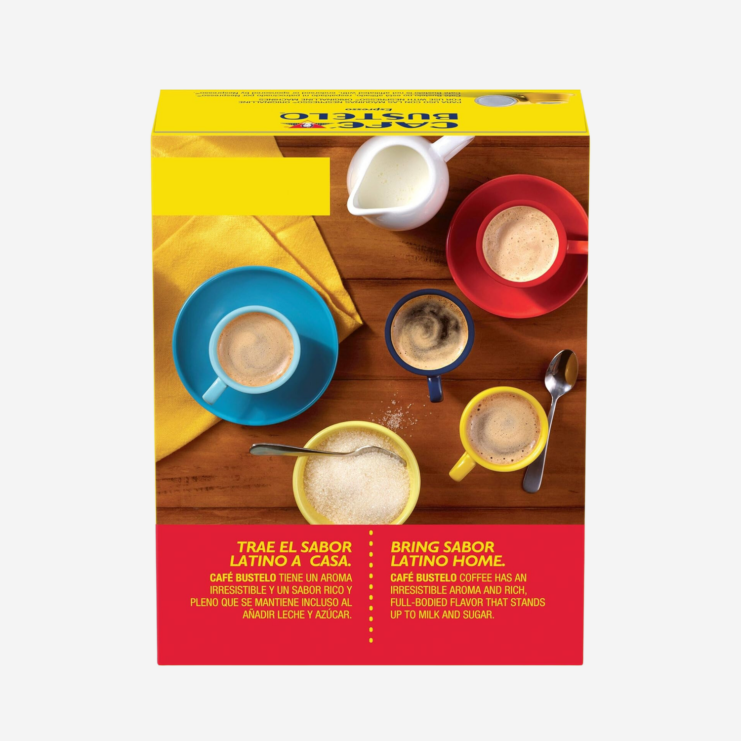 Café Bustelo Espresso Dark Roast Coffee, 40 Count Capsules for Espresso Machines