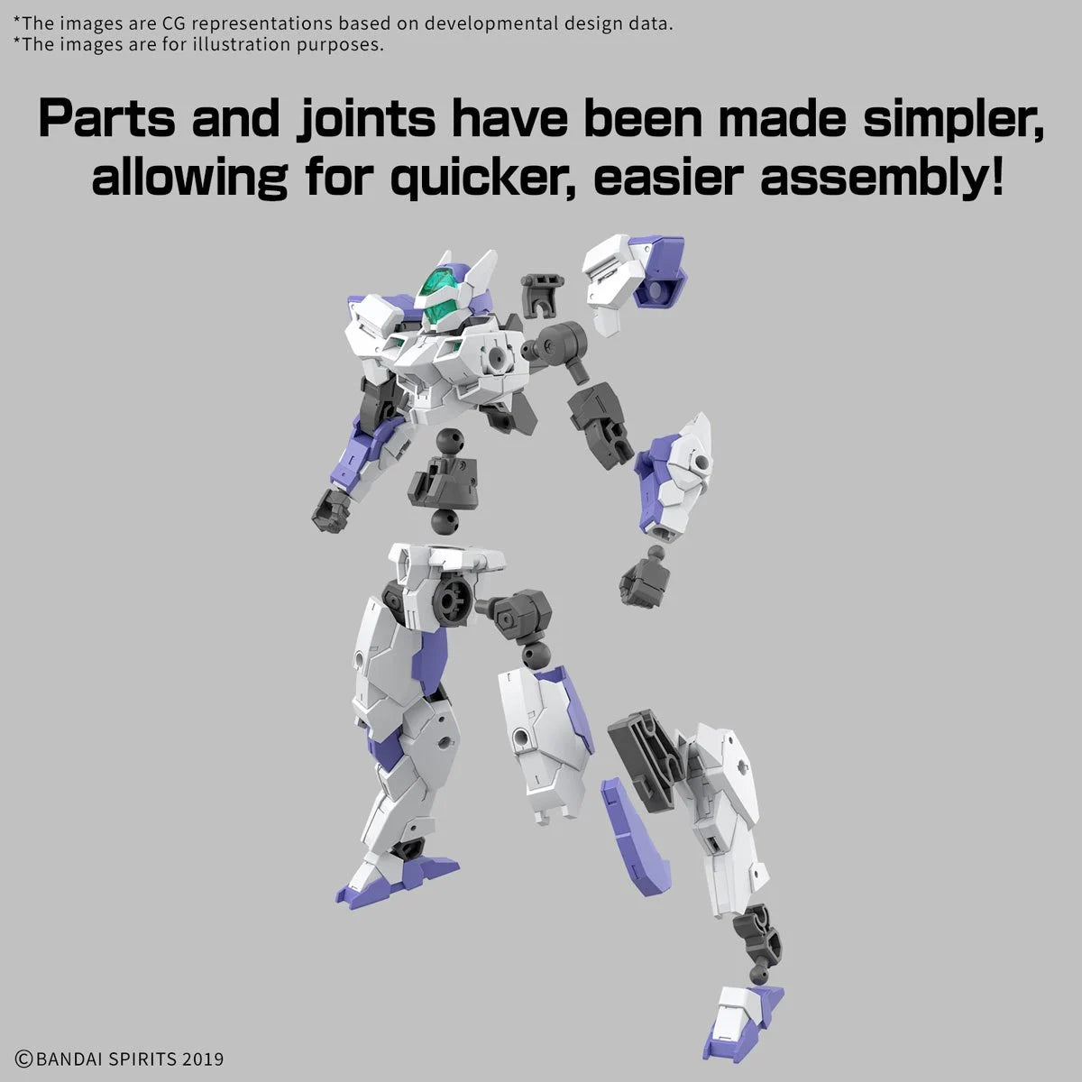 BANDAI Spirits eEXM-40 1/144 Scale Iglite 1.2 inches (30 mm) Color Coded Plastic Model