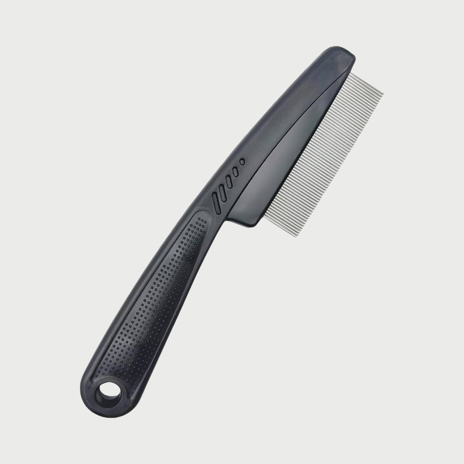 Dandruff Comb, Stainless Steel Fine Tooth Dandruff Remover, Professional Scalp Comb Hair Comb for Kids and Adults (Black)
