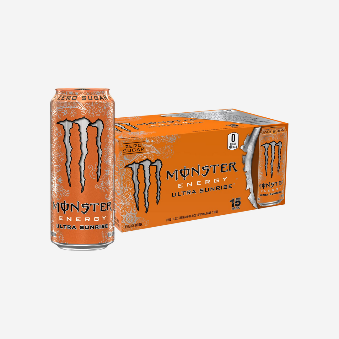 Monster Energy Ultra Sunrise, Sugar Free Energy Drink, 16 Fl Oz