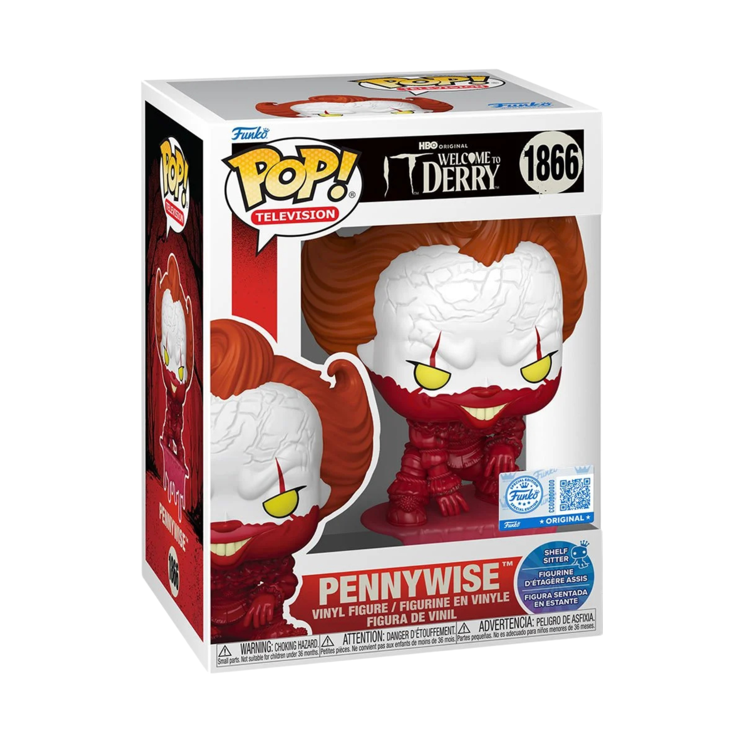 Funko Pop! Movies IT Welcome to Derry – Pennywise Bloody Shelf Sitter 