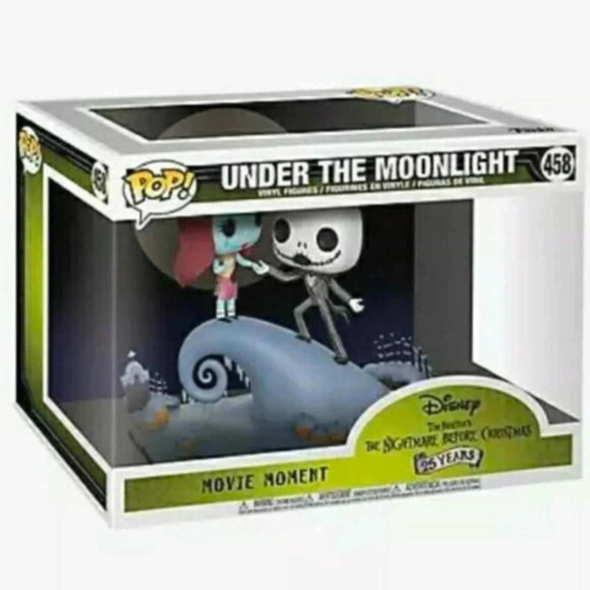 Funko Pop Movie Moment: Nightmare Before Christmas - Jack and Sally On The Hill Collectible Figure, Multicolor