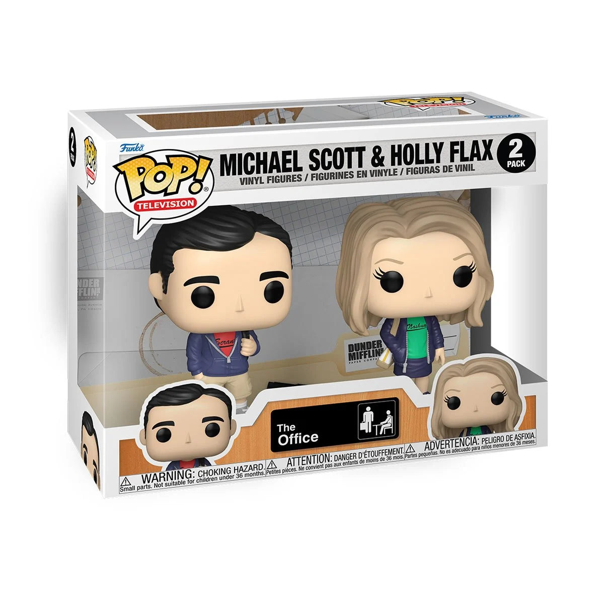 Funko Pop! Television: The Office - Michael Scott & Holly Flax - 2-Pack - Collectable Vinyl Figure - Gift Idea - Official Merchandise - Toys for Kids & Adults - TV Fans - Model Figure for Collectors