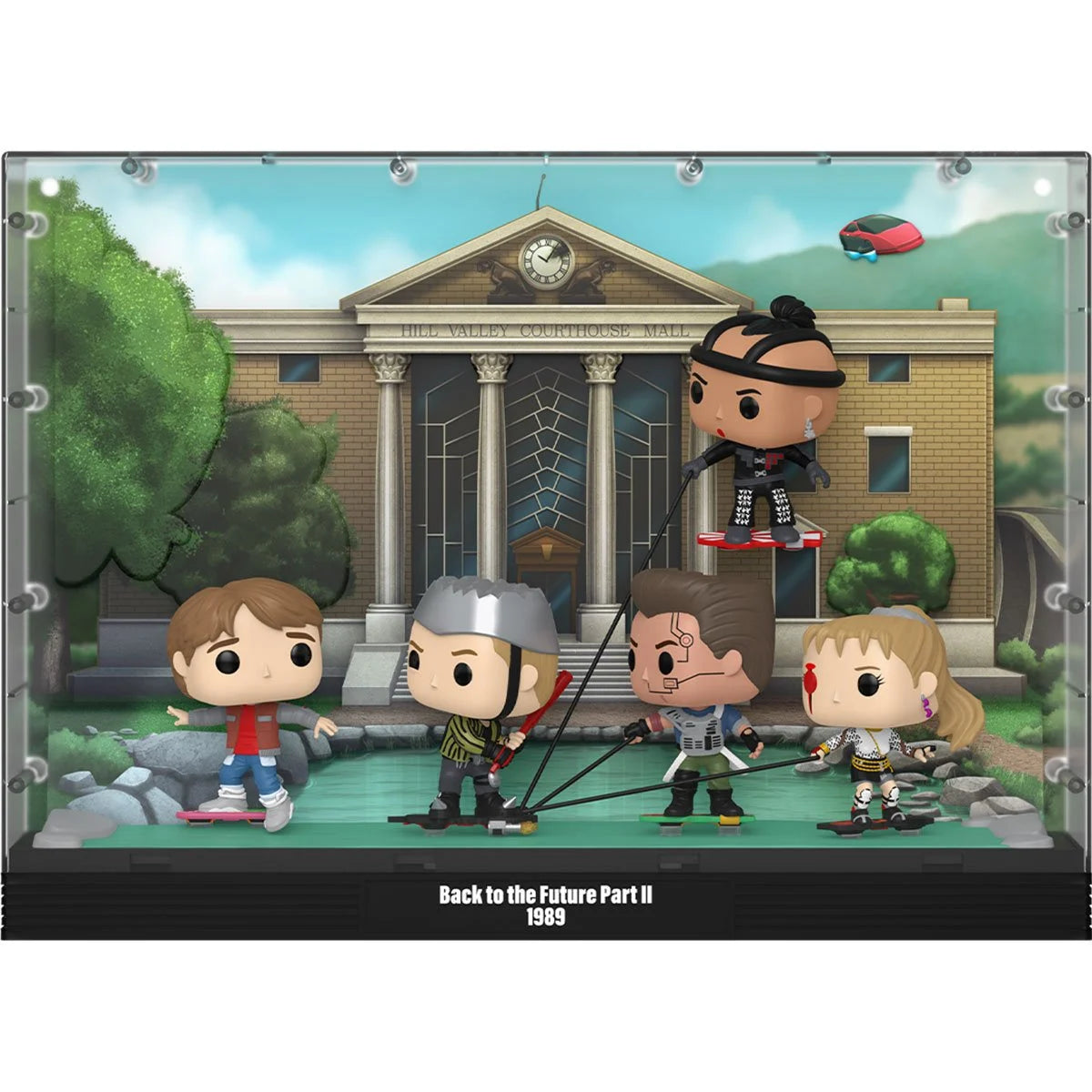Funko Back to the Future Part II Hoverboard Chase Deluxe Funko Pop! Moment with Case 