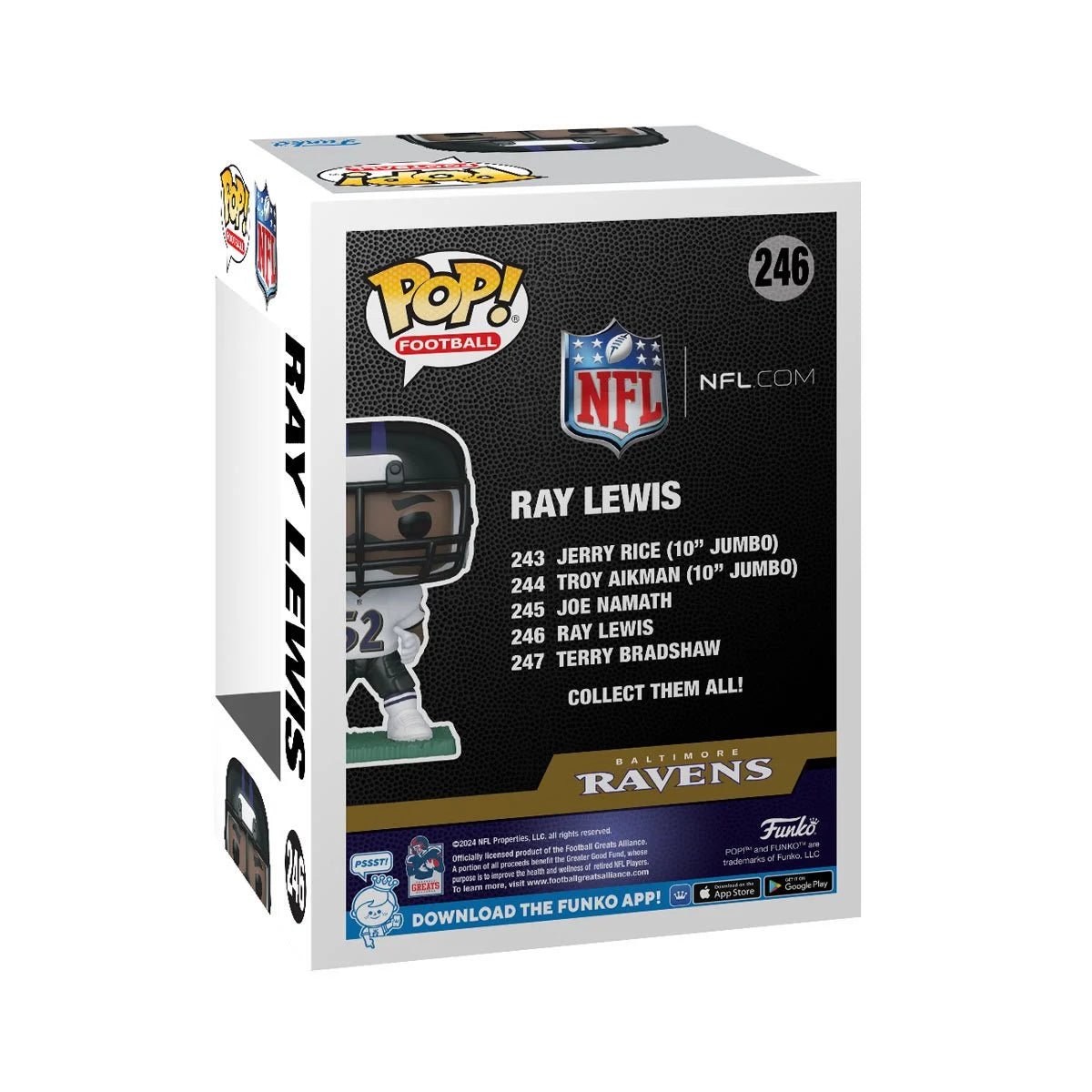 Funko POP! NFL Legends: Ravens - Ray Lewis - Collectable Vinyl Figure - Gift Idea - Official Merchandise - for Kids & Adults - Sports Fans - Model Figure for Collectors and Display
