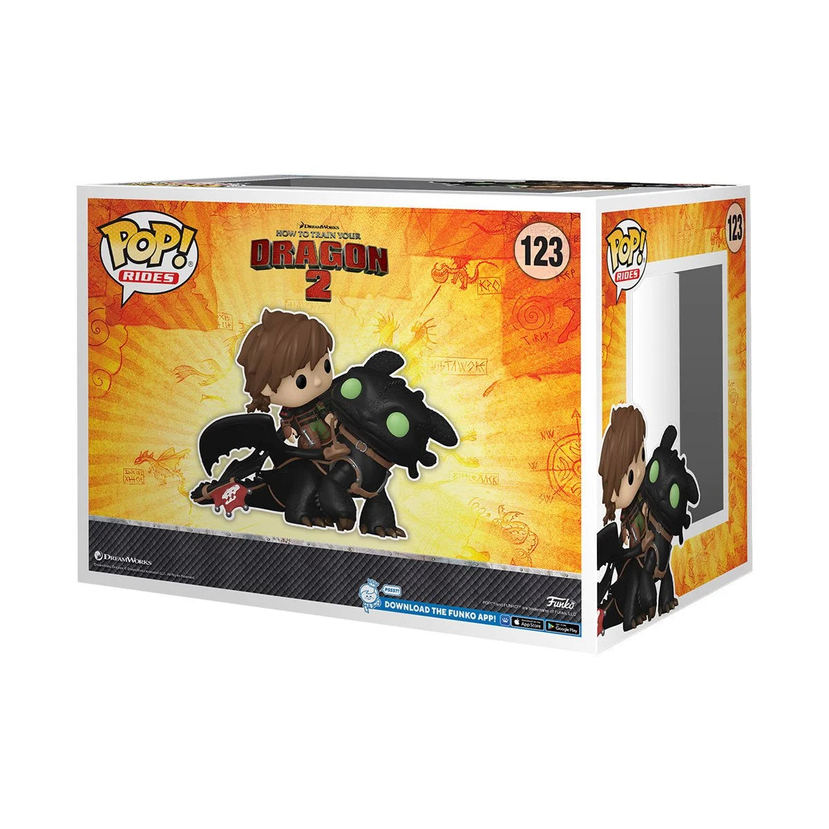 Funko How to Train Your Dragon 2 Hiccup with Toothless Deluxe Funko Pop! Ride 