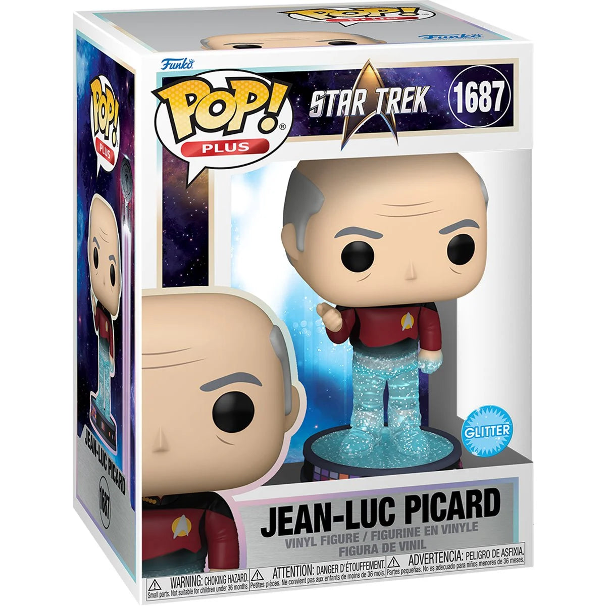 Funko Pop Plus: Star Trek Transporter - Jean-Luc Picard - Star Trek Generations - Collectable Vinyl Figure - Gift Idea - Official Merchandise - Toys for Kids & Adults - Video Games Fans