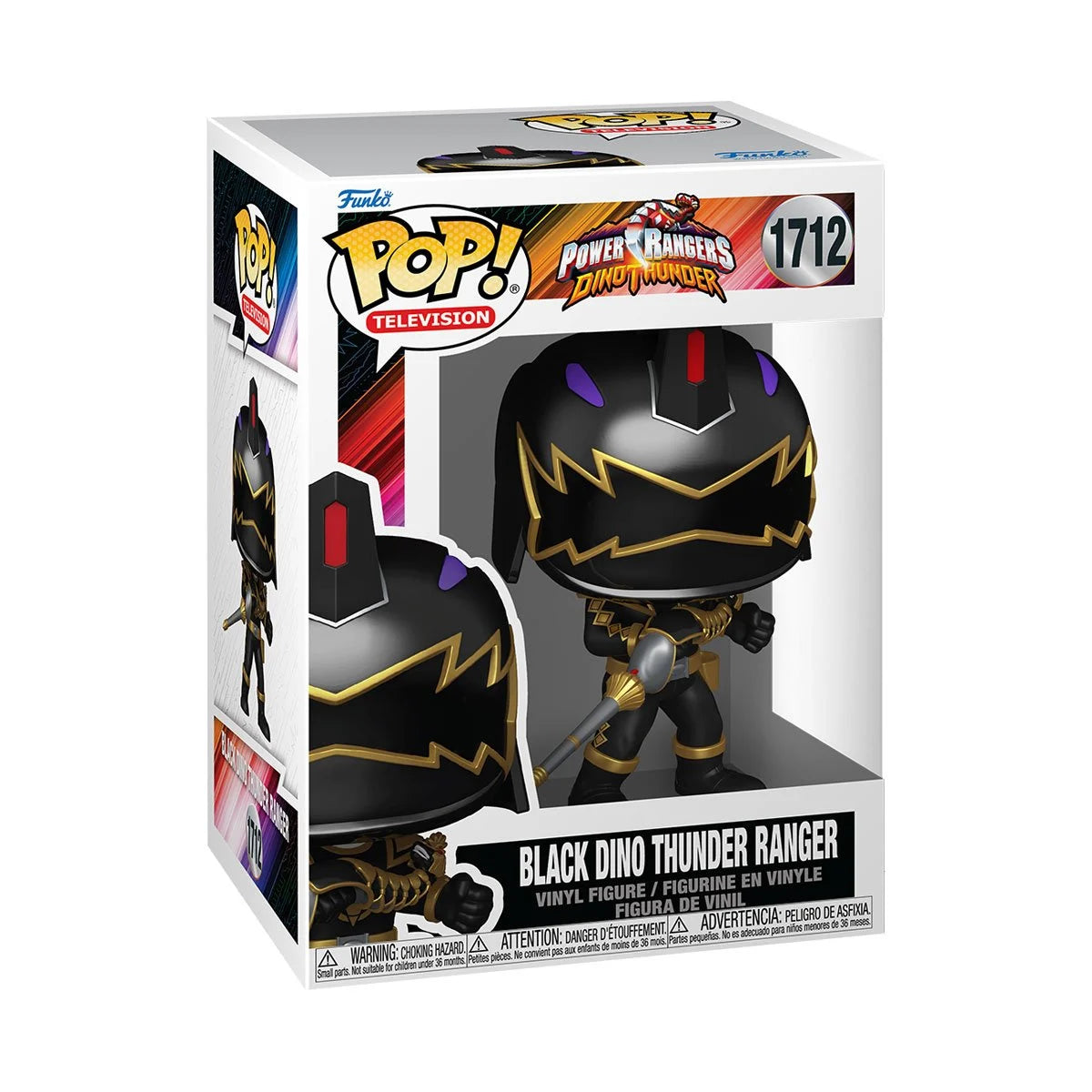 Funko Pop! TV: Power Rangers Dino Fury - Black Dino Thunder Ranger - Collectable Vinyl Figure - Gift Idea - Official Merchandise - Toys for Kids & Adults - TV Fans - Figure for Collectors and Display