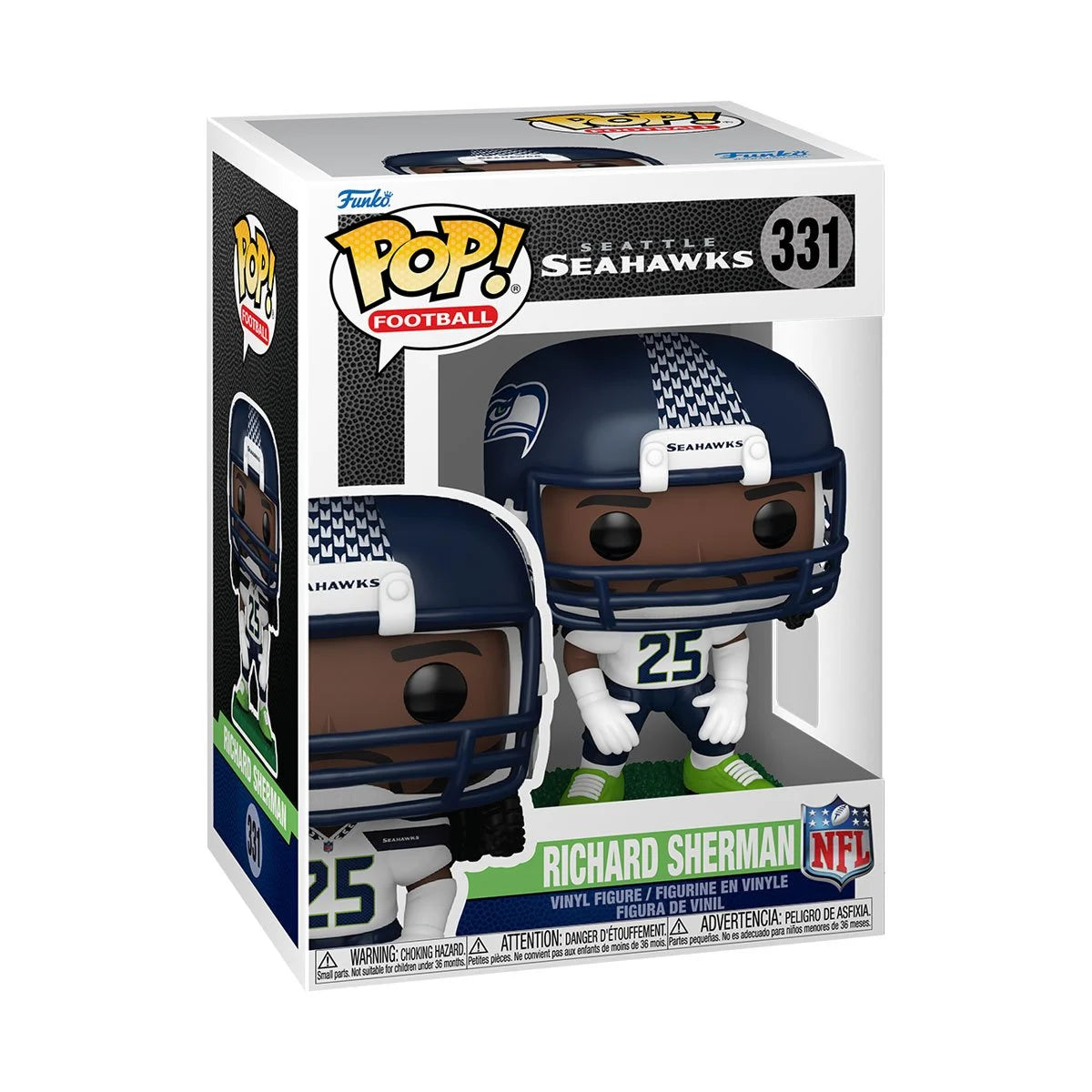Funko Pop! NFL: Legends - Richard Sherman - Seahawks - Collectable Vinyl Figure - Gift Idea - Official Merchandise - Toys for Kids & Adults - Sports Fans - Model Figure for Collectors