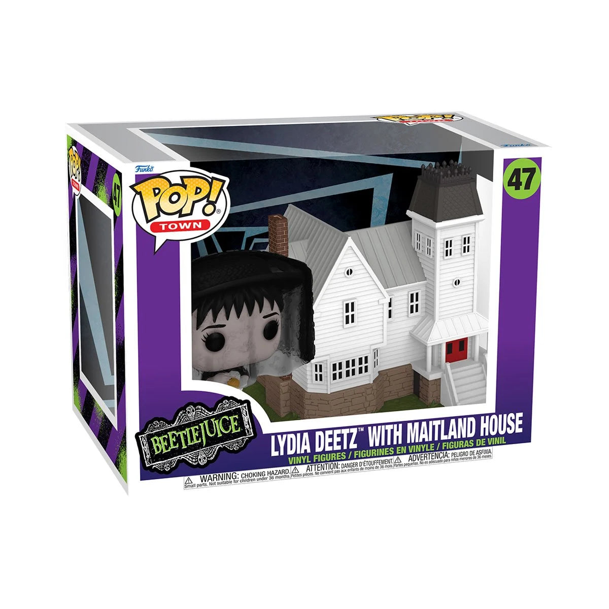 Funko Pop! Town: Beetlejuice - Lydia Deetz with Maitland House - Collectable Vinyl Figure - Gift Idea - Official Merchandise - Toys for Kids & Adults - Horror Fans - Model Figure for Collectors