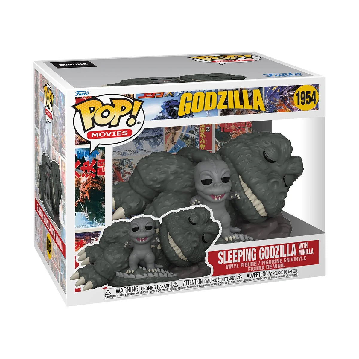 Funko Pop! Super: Godzilla - Sleeping Godzilla with Minilla - Collectable Vinyl Figure - Gift Idea - Official Merchandise - Toys for Kids & Adults - Movies Fans - Figure for Collectors and Display