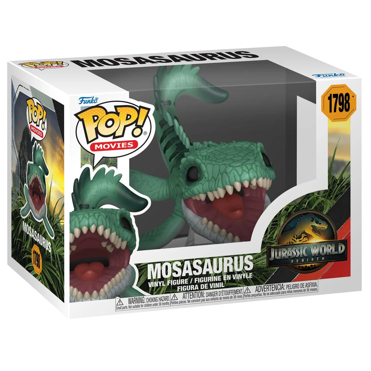 Funko Pop! Movies: Jurassic World: Rebirth - Mosasaurus - Collectable Vinyl Figure - Gift Idea - Official Merchandise - Toys for Kids & Adults - Movies Fans - Model Figure for Collectors and Display