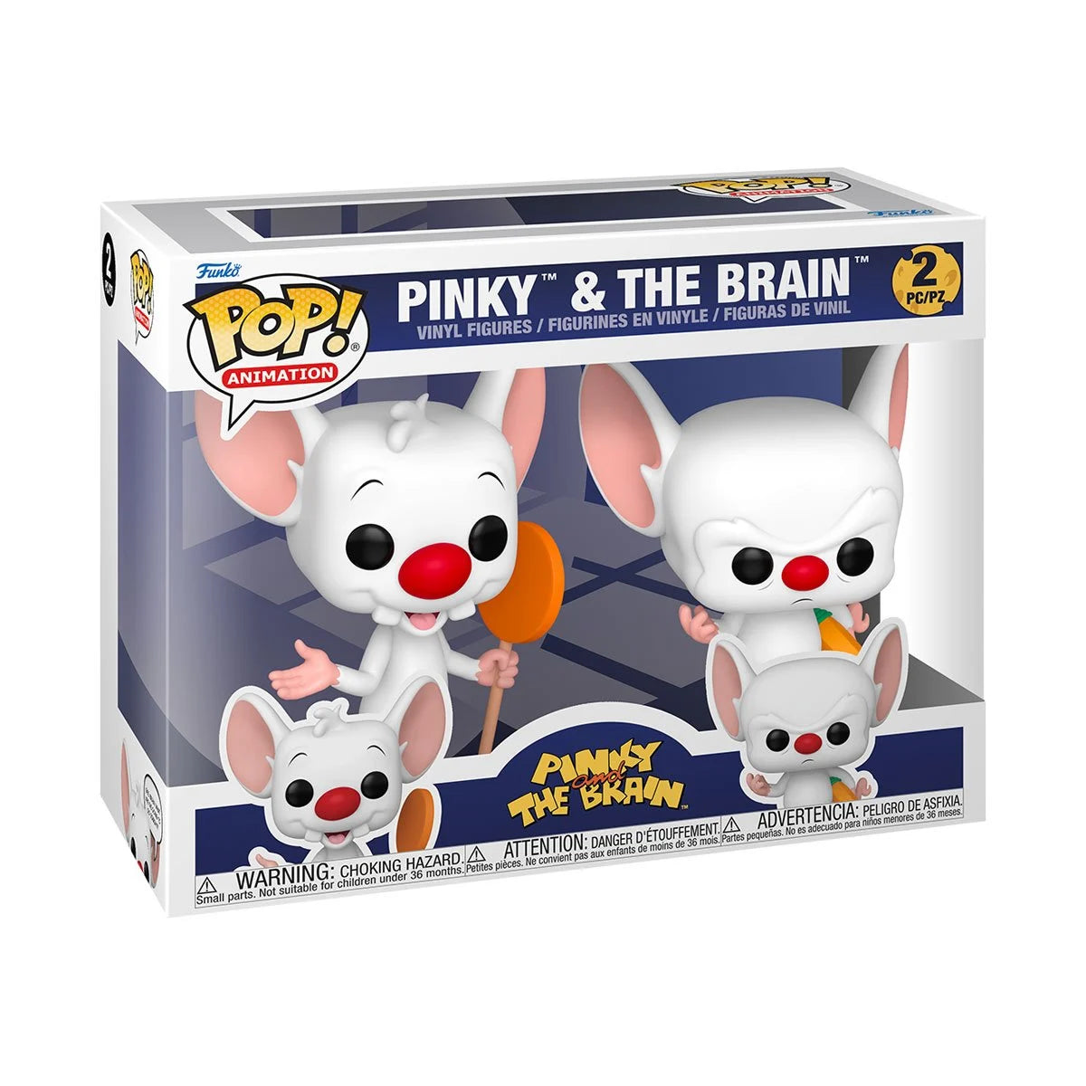 Funko Animation: Pinky & The Brain, 2-Pack - Collectable Vinyl Figure - Gift Idea - Official Merchandise - Toys for Kids & Adults - Cartoon Fans