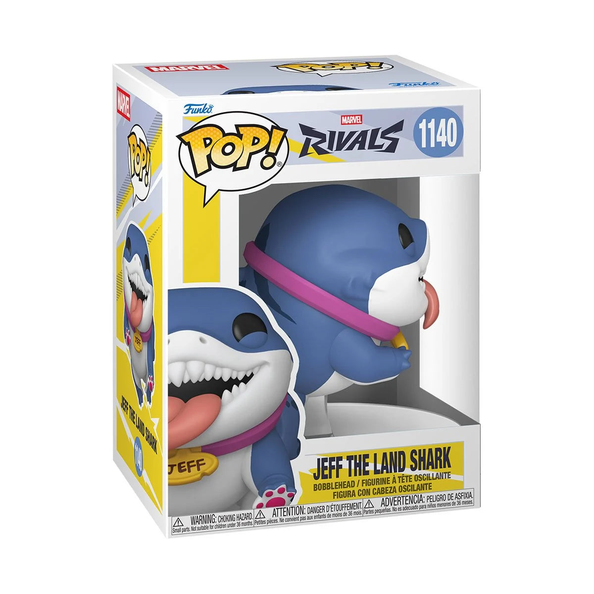 Funko Pop! Games: Marvel Rivals - Jeff The Land Shark - Collectable Vinyl Figure - Gift Idea - Official Merchandise - Toys for Kids & Adults - Video Games Fans
