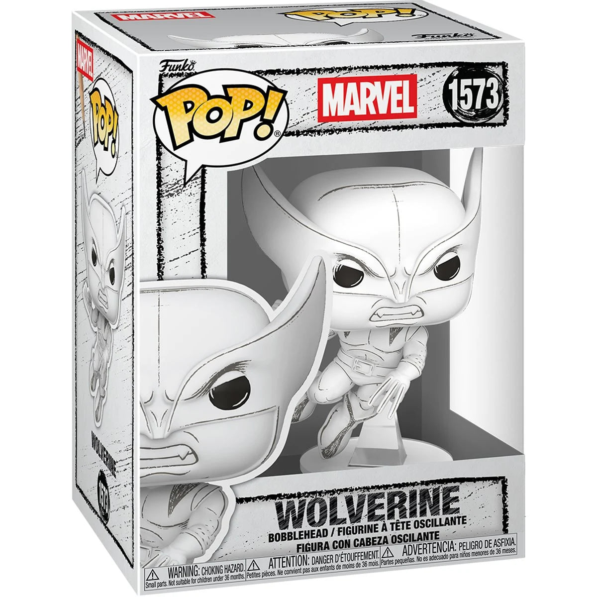 Funko Pop! Marvel: Marvel Sketched - Wolverine - X-Men - Collectable Vinyl Figure - Gift Idea - Official Merchandise - Toys for Kids & Adults - Comic Fans - Model Figure for Collectors and Display