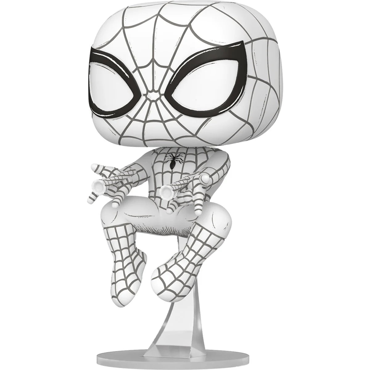 Funko Pop! Marvel: Marvel Sketched - Spider-Man - Collectable Vinyl Figure - Gift Idea - Official Merchandise - Toys for Kids & Adults - Comic Fans - Model Figure for Collectors and Display