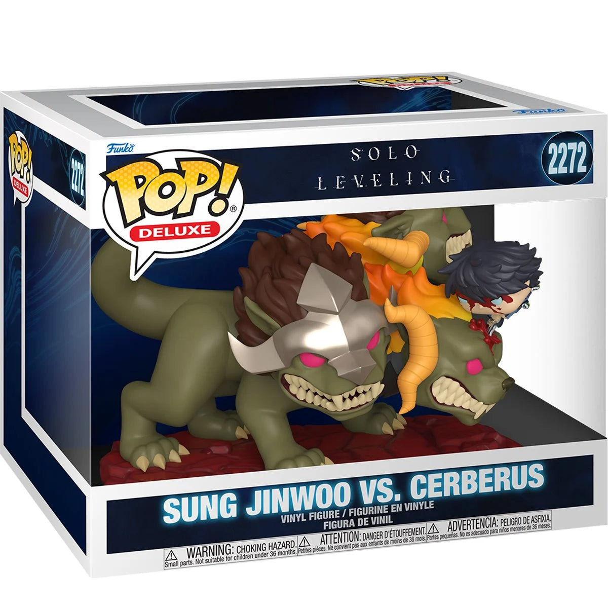 Funko Pop! Deluxe: Solo Leveling - Sung Jinwoo Vs Cerberus - Collectable Vinyl Figure - Gift Idea - Official Merchandise - Toys for Kids & Adults - Anime Fans
