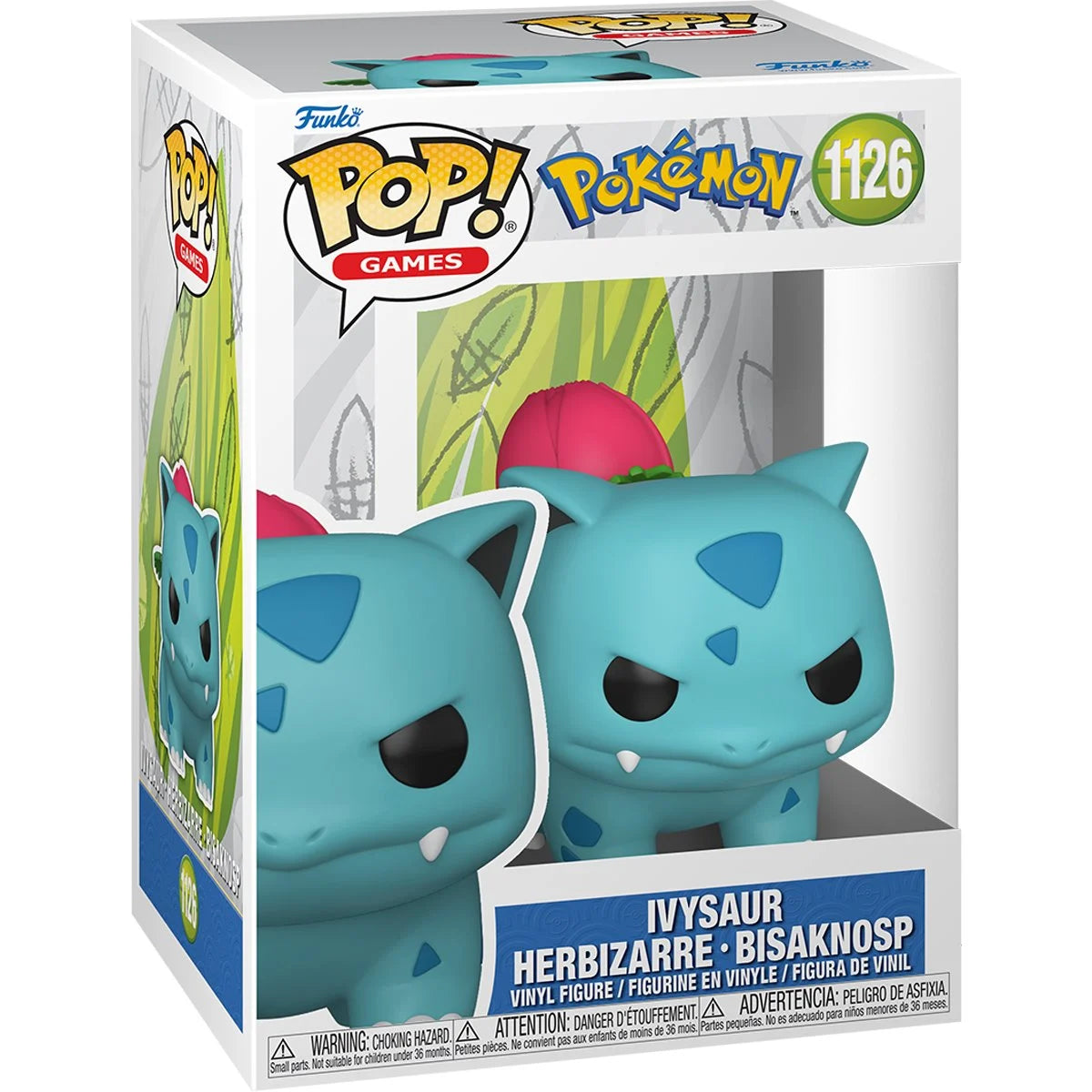 Funko Pop! Games: Pokemon - Ivysaur - Collectable Vinyl Figure - Gift Idea - Official Merchandise - Toys for Kids & Adults - Video Games Fans - Model Figure for Collectors and Display