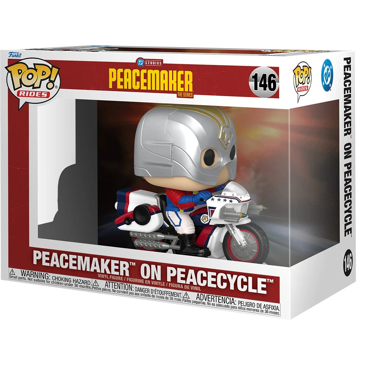 Funko Pop! Ride: Peacemaker - Peacemaker on Peacecycle - Collectable Vinyl Figure - Gift Idea - Official Merchandise - Toys for Kids & Adults - Movies Fans