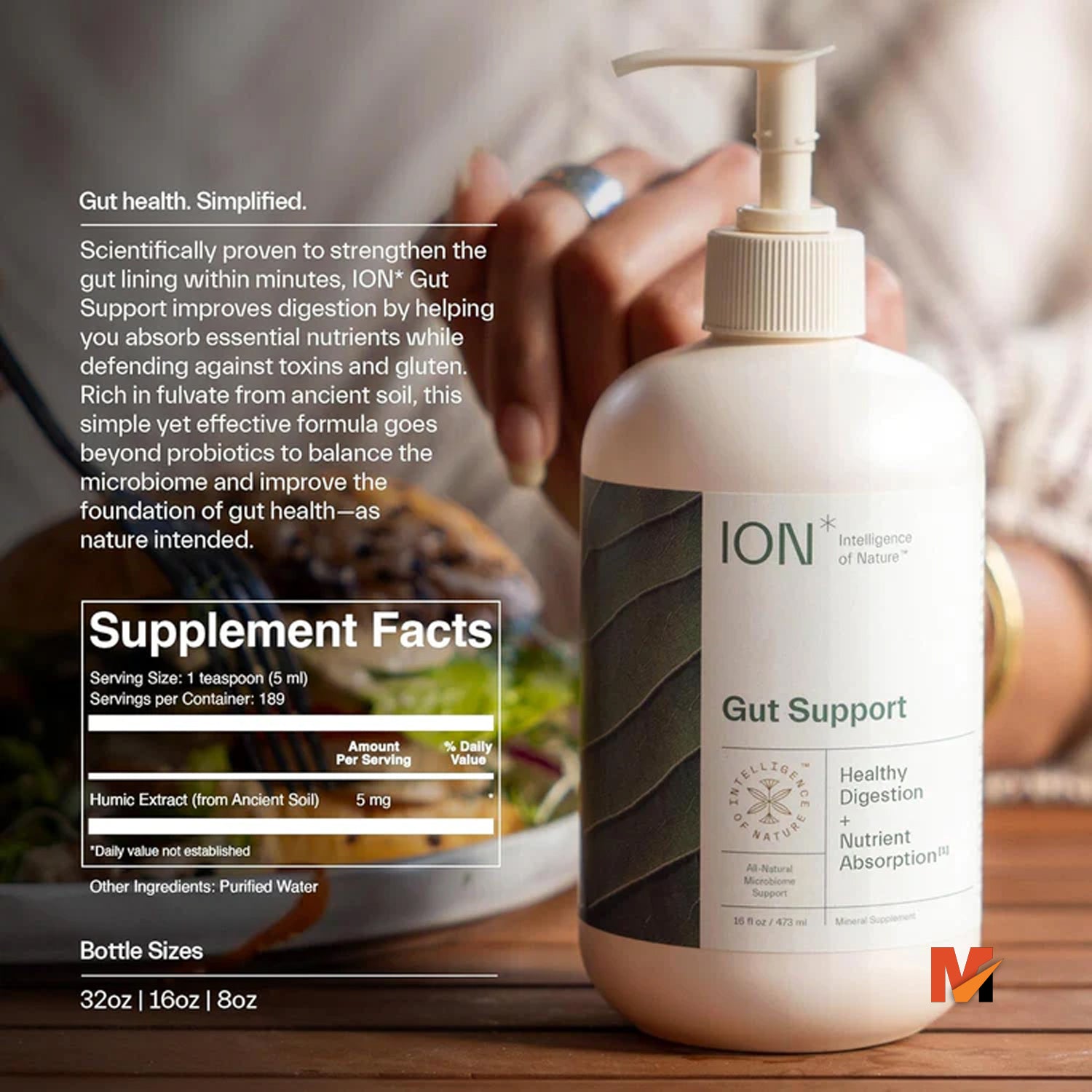 Gut Support | Promotes Digestive Wellness, Immune strengthening supplements 16 oz