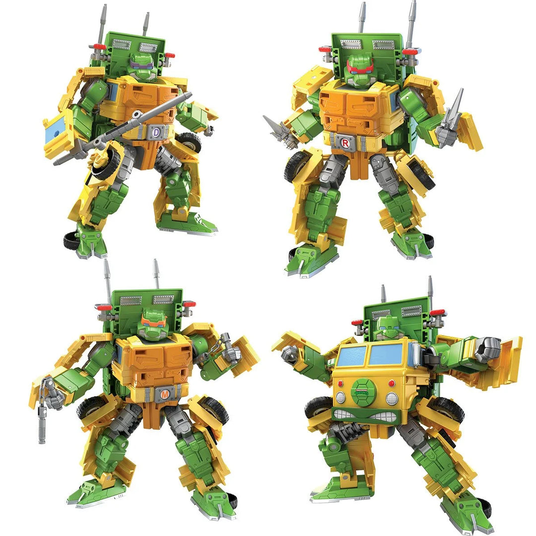 Transformers Collaborative Teenage Mutant Ninja Turtles x Toy Party Wallop, 7-inch Action Figure, 8+