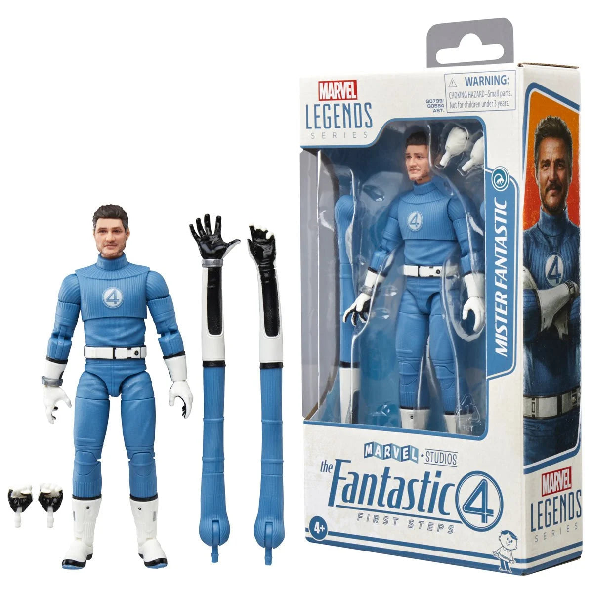 Marvel Legends Series Mister Fantastic, The Fantastic Four: First Steps Movie, Reed Richards Collectible 6 Inch Action Figure Toy