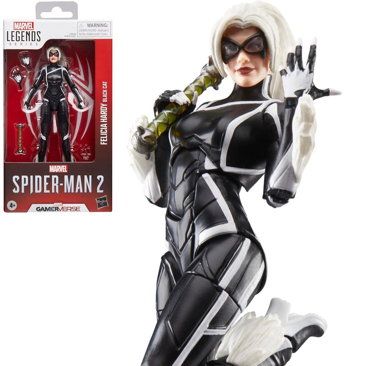 Marvel Legends Series Gamerverse Black Cat Felicia Hardy, Spider-Man 2 Video Game-Inspired Collectible 6 Inch Action Figure