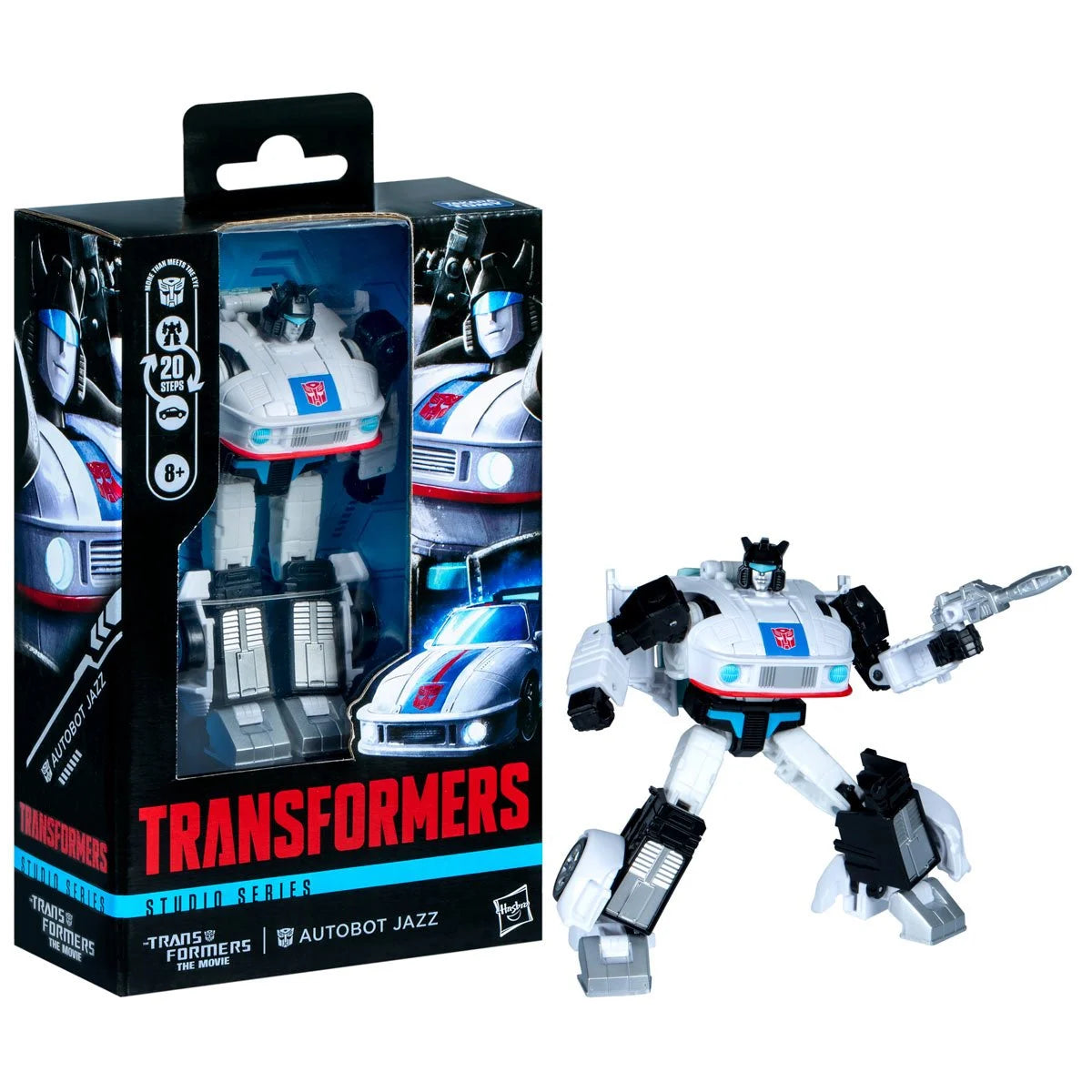 Transformers Toys Studio Series Deluxe Class,The Movie Autobot Jazz, 4.5-inch Converting Action Figure, Robot Toys, 8+